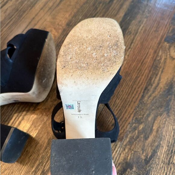 LARROUDÉ Bee Sandal In Black Suede - Picture 8 of 9